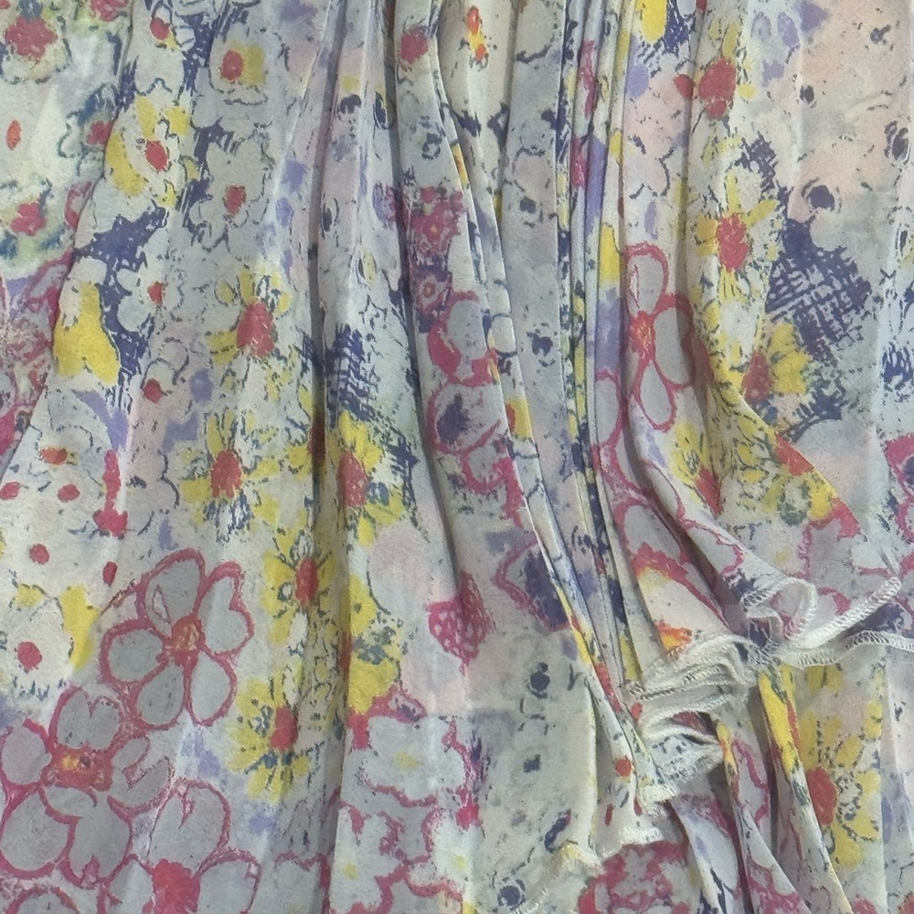Plenty By Tracy Reese ‘Evanthe’ Floral accordian Pleated‎ Midi Dress Size 4 - Picture 5 of 7